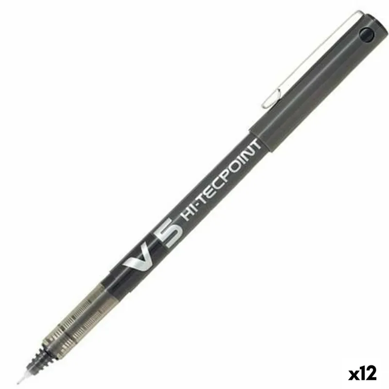 Rašiklis su skystu rašalu Pilot V-5 Hi-Tecpoint Juoda 0,3 mm (12 vnt.)