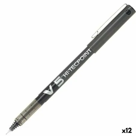 Rašiklis su skystu rašalu Pilot V-5 Hi-Tecpoint Juoda 0,3 mm (12 vnt.)