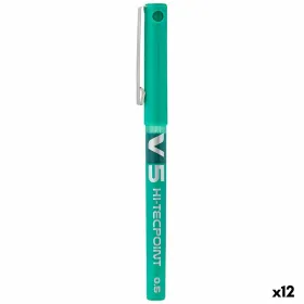 Rašiklis su skystu rašalu Pilot V-5 Hi-Tecpoint Žalia 0,3 mm (12 vnt.)