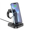 Wireless charger Hoco CW43 Graceful 3-in-1 black