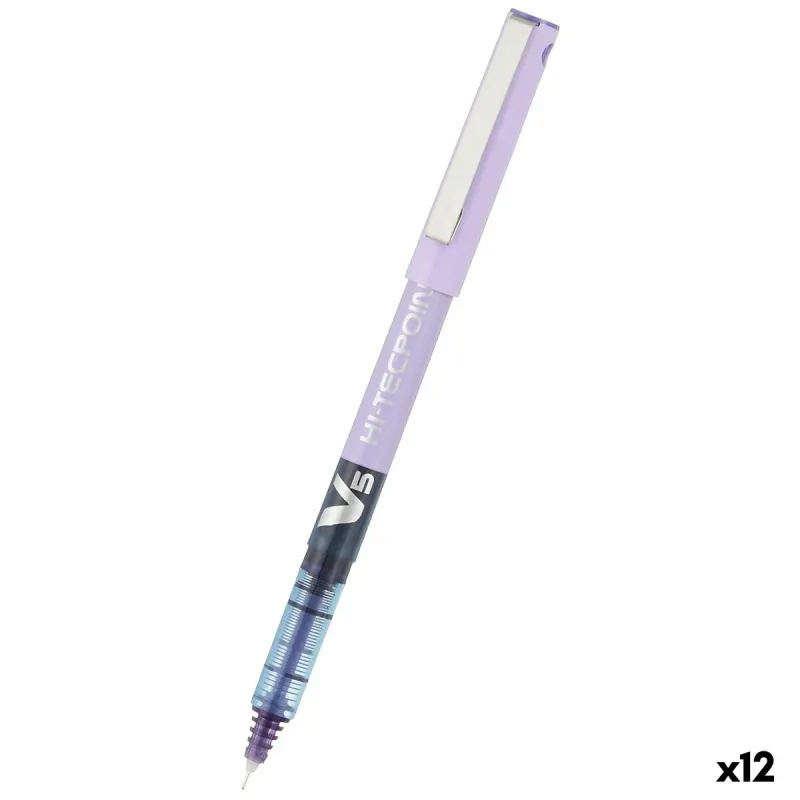 Rašiklis su skystu rašalu Pilot V-5 Hi-Tecpoint Violetinė 0,3 mm (12 vnt.)