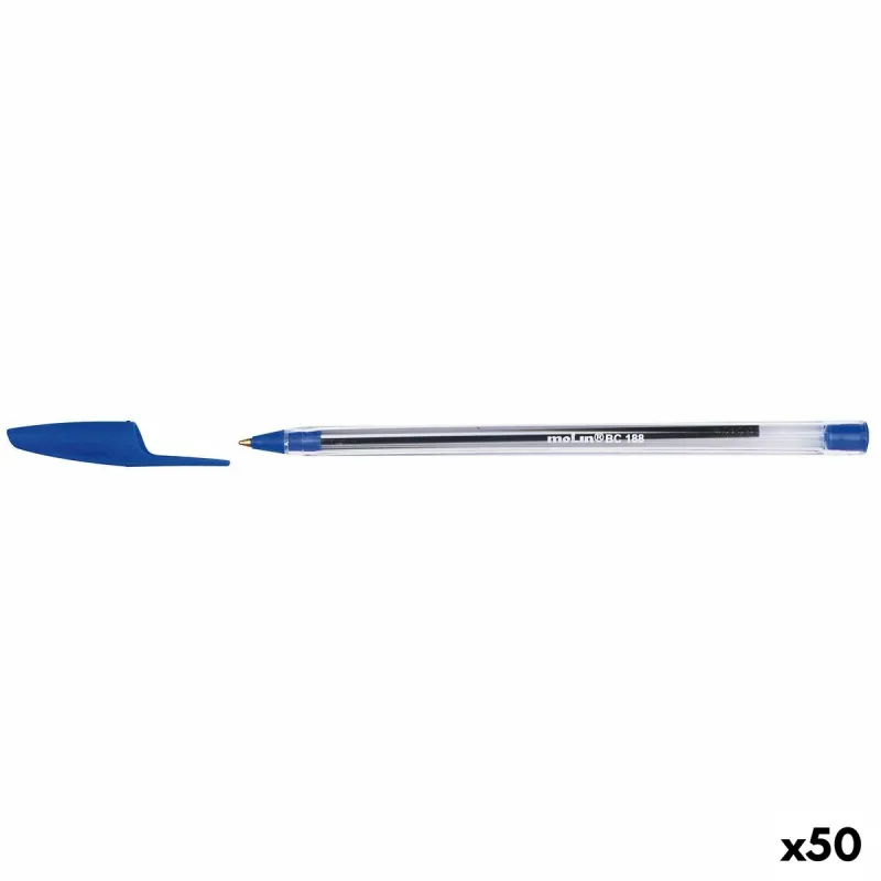 Ручка Molin BC188 Стеклянный 1 mm Синий (50 штук)