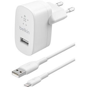 Charger Belkin Boost Charge 12W USB-A + USB-A to Lightning cable 1.0m white