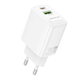 Charger Borofone BN27 20W USB-C/USB-A white