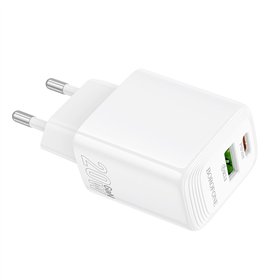 Charger Borofone BN27 20W USB-C/USB-A white