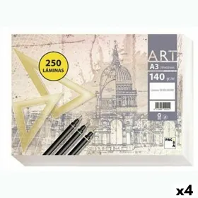 Zīmēšanas papīrs Pacsa ART Balts A3 250 Loksnes (4 gb.)