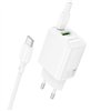 Charger Borofone BN29 30W USB-C/USB-A + USB-C to USB-C cable 1.0m white