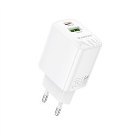 Charger Borofone BN29 30W USB-C/USB-A white