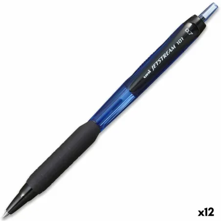 Ручка с жидкими чернилами Uni-Ball Jetstream SXN-101-07 Синий 0,7 mm (12 штук)