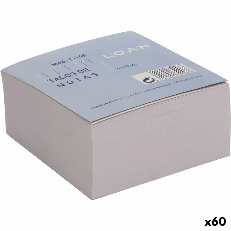 Bloknotas Balta 500 Paklodės 10 x 10 cm (60 vnt.)