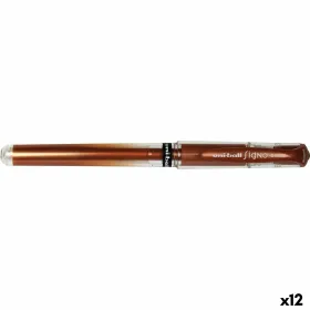 Гелевая ручка Uni-Ball SIGNO BROAD Бронзовый 0,6 mm 1,0 mm (12 штук)