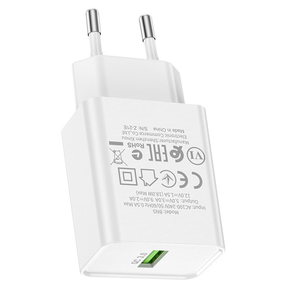Charger Borofone BN5 18W USB-A white