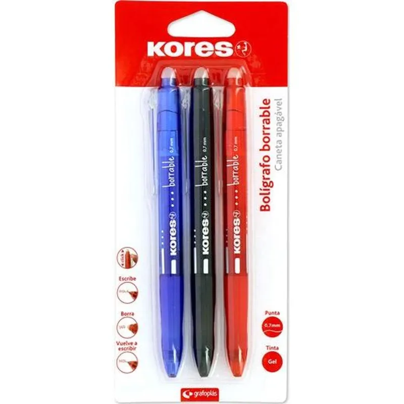 Geelikynä Kores Monivärinen 0,7 mm (12 osaa)