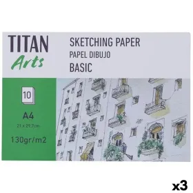 Drawing paper Titan Arts BASIC White A4 10 Sheets (3 Units)