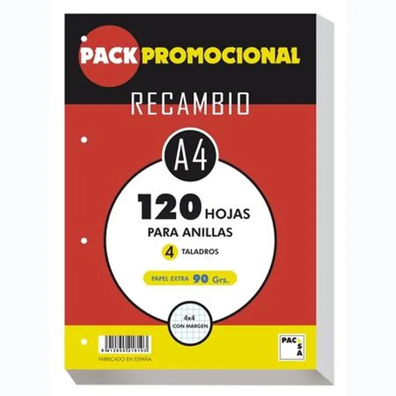 Aizstāšana Pacsa A4 120 Loksnes (16 gb.)
