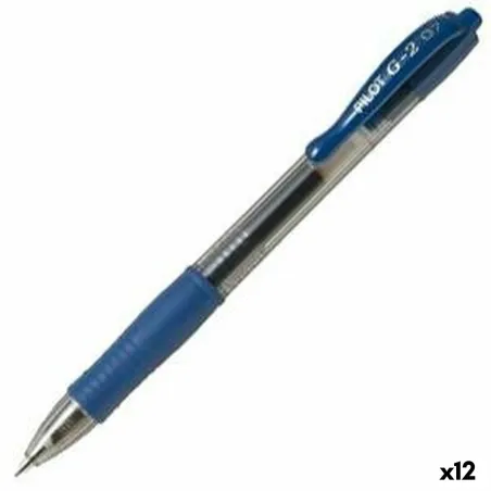 Гелевая ручка Pilot G-2 07 Синий 0,4 mm (12 штук)