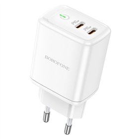 Charger Borofone BN9 35W 2xUSB-C white