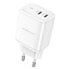 Įkroviklis Borofone BN9 35W 2xUSB-C baltas