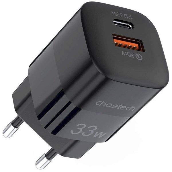 Charger Choetech PD5006 33W USB-C/USB-A black