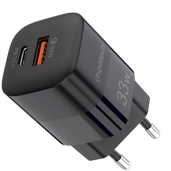 Charger Choetech PD5006 33W USB-C/USB-A black