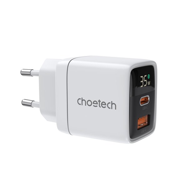 Charger Choetech PD6052 35W USB-C/USB-A white