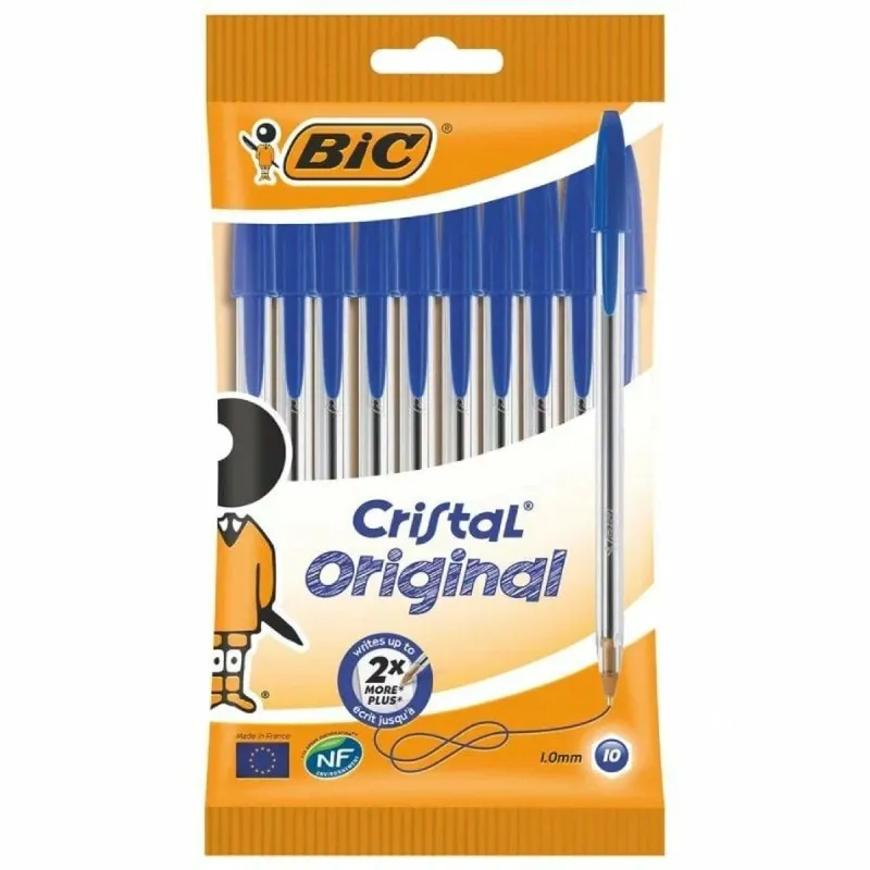 Набор ручек Bic Cristal Original 516352 Синий (10 штук)
