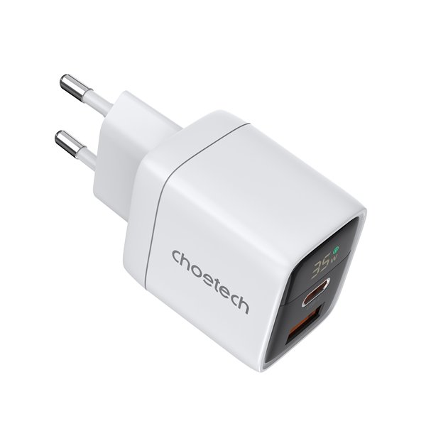 Charger Choetech PD6052 35W USB-C/USB-A white