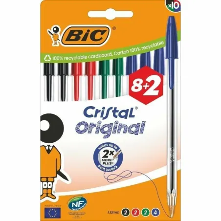 Lodīšu Pildspalvu Komplekts Bic Cristal Original 516355