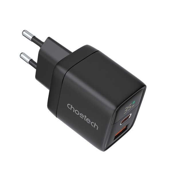 Charger Choetech PD6052 35W USB-C/USB-A black