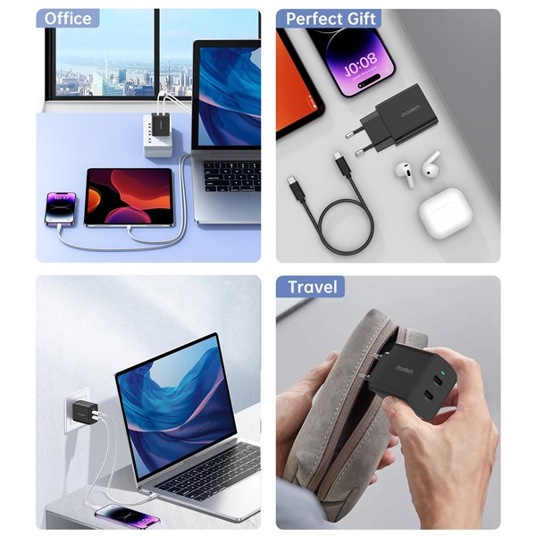 Charger Choetech Q5006 40W 2xUSB-C black