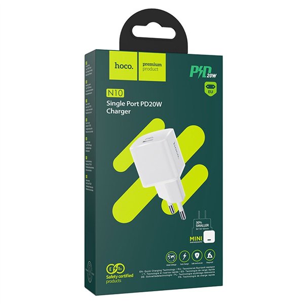 Charger Hoco N10 20W USB-C white