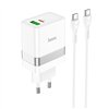 Charger Hoco N21 30W USB-C/USB-A + USB-C to USB-C cable 1.0m white