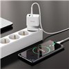 Charger Hoco N21 30W USB-C/USB-A + USB-C to USB-C cable 1.0m white