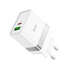 Įkroviklis Hoco N21 30W USB-C/USB-A baltas
