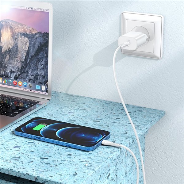 Charger Hoco N22 25W USB-C white