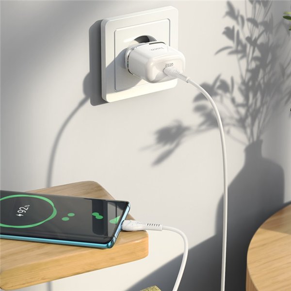 Įkroviklis Hoco N24 20W USB-C baltas