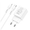 Charger Hoco N28 20W USB-C/USB-A + USB-C to Lightning cable 1.0m white