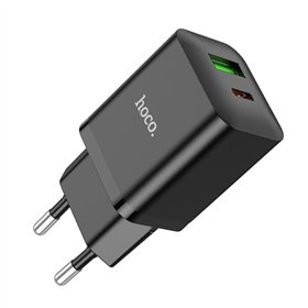 Charger Hoco N28 20W USB-C/USB-A black