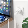 Įkroviklis Hoco N29 35W 2xUSB-C + USB-C to Lightning cable 1.0m baltas