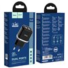 Charger Hoco N4 12W 2xUSB-A black