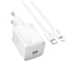 Charger Hoco N40 20W USB-C + USB-C to USB-C cable 1.0m white