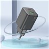 Charger Hoco N41 20W GaN USB-A/USB-C black