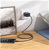 Charger Hoco N56 30W GaN 2xUSB-C/2xUSB-A + USB-C to USB-C cable 1.0m black