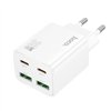 Charger Hoco N56 30W GaN 2xUSB-C/2xUSB-A white