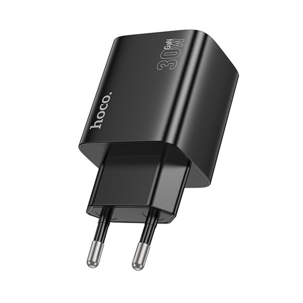 Charger Hoco N56 30W GaN 2xUSB-C/2xUSB-A black