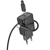 Charger Hoco N62 30W GaN USB-C + USB-C to USB-C cable 1.0m black