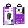 Charger Hoco N62 30W GaN USB-C + USB-C to USB-C cable 1.0m black