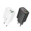 Charger Hoco N63 30W GaN USB-C/USB-A black