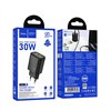Charger Hoco N63 30W GaN USB-C/USB-A black