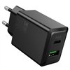 Charger Hoco N71 30W GaN USB-C/USB-A black